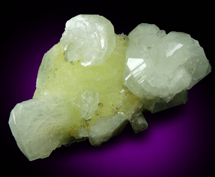 Prehnite with Apophyllite and Goethite from Millington Quarry, Bernards Township, Somerset County, New Jersey