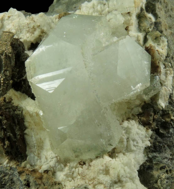 Apophyllite with Pyrite from Millington Quarry, Bernards Township, Somerset County, New Jersey