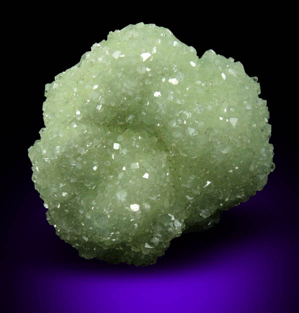 Apophyllite over Prehnite from Millington Quarry, Bernards Township, Somerset County, New Jersey