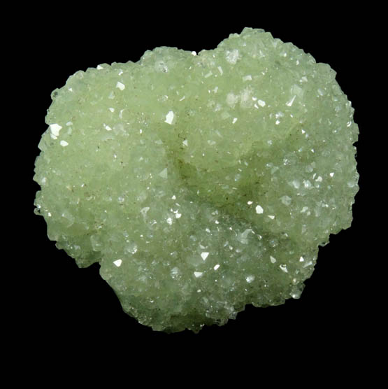 Apophyllite over Prehnite from Millington Quarry, Bernards Township, Somerset County, New Jersey