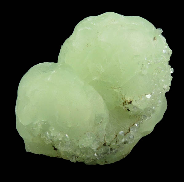 Apophyllite on Prehnite from Millington Quarry, Bernards Township, Somerset County, New Jersey