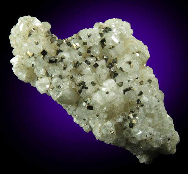 Pyrite and Apophyllite over Datolite from Millington Quarry, Bernards Township, Somerset County, New Jersey