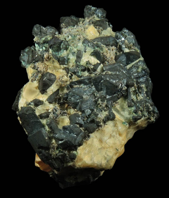 Chalcocite in Calcite from Chimney Rock Quarry, Bound Brook, Somerset County, New Jersey