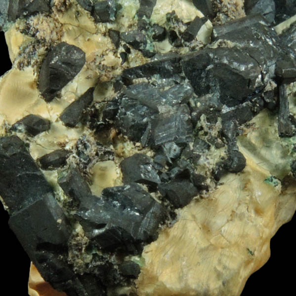 Chalcocite in Calcite from Chimney Rock Quarry, Bound Brook, Somerset County, New Jersey