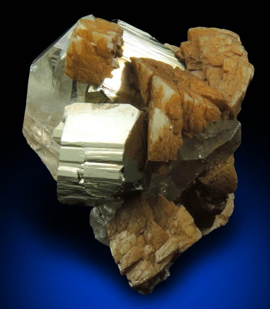 Pyrite, Siderite, Quartz from Spruce Claim, ENE of North Bend, King County, Washington