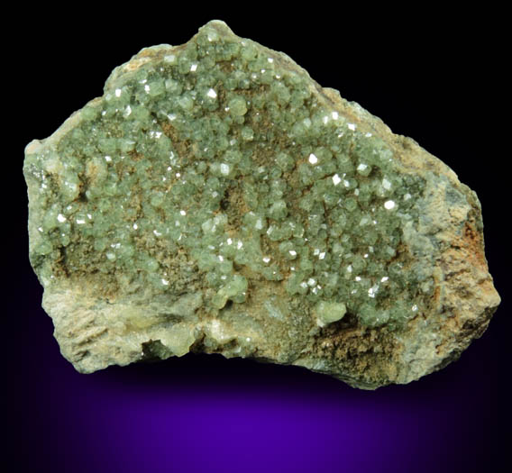 Andradite var. Demantoid Garnet from New Idria District, San Benito County, California