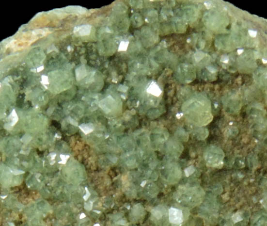 Andradite var. Demantoid Garnet from New Idria District, San Benito County, California