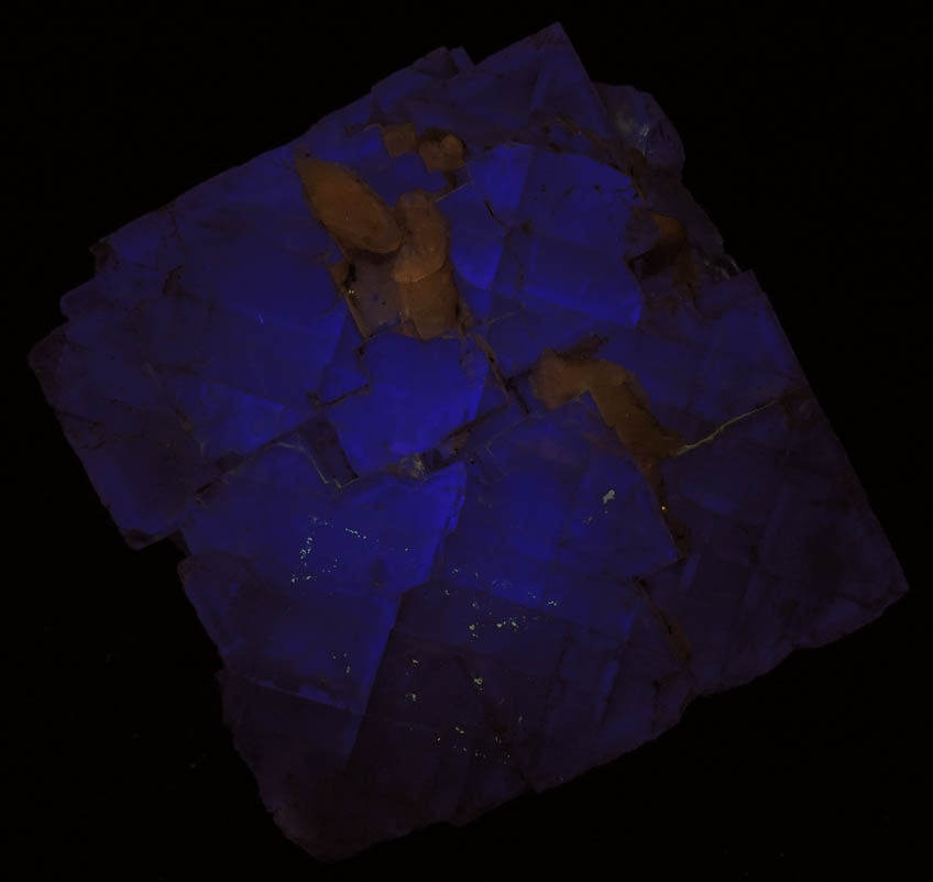 Fluorite with minor Calcite and Sphalerite from Cave-in-Rock District, Hardin County, Illinois