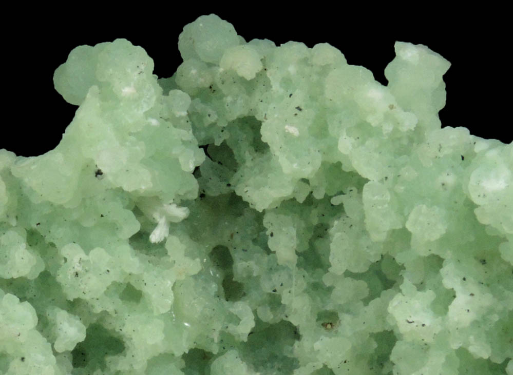 Prehnite pseudomorphs after Anhydrite with Laumontite from New Street Quarry, Paterson, Passaic County, New Jersey