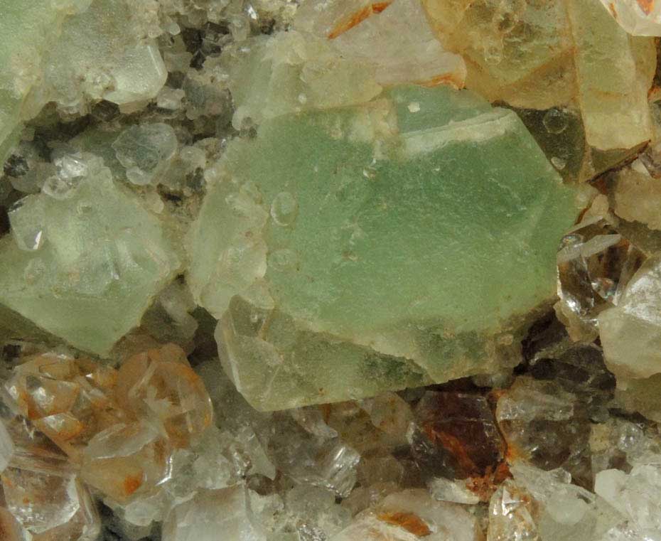 Fluorite on Quartz from William Wise Mine, Westmoreland, Cheshire County, New Hampshire