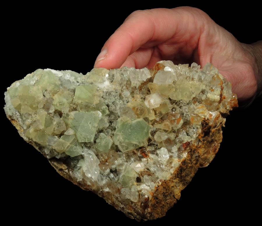 Fluorite on Quartz from William Wise Mine, Westmoreland, Cheshire County, New Hampshire