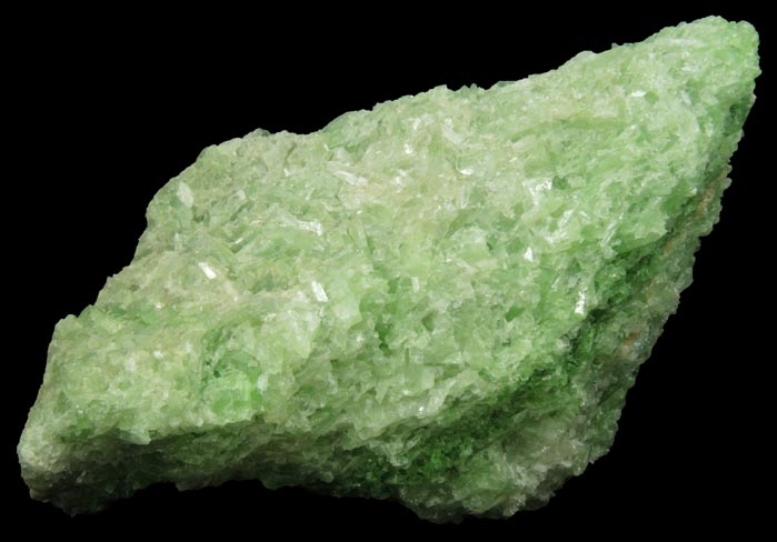 Tremolite var. Chrome Tremolite from Gouverneur Talc Corp. Mine, Balmat, St. Lawrence County, New York