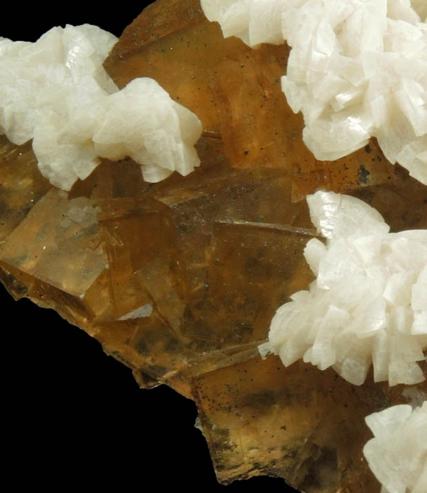 Dolomite over Fluorite from Moscona Mine, Villabona District, Asturias, Spain