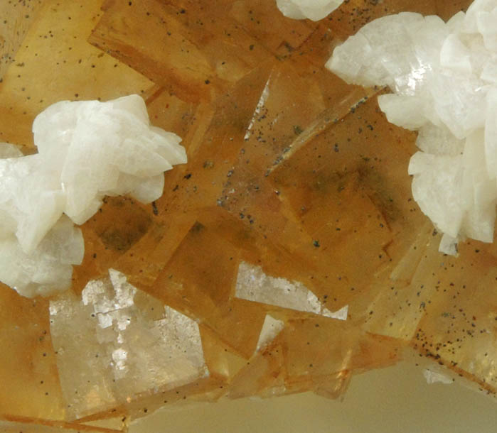 Dolomite over Fluorite from Moscona Mine, Villabona District, Asturias, Spain