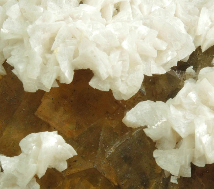 Dolomite over Fluorite from Moscona Mine, Villabona District, Asturias, Spain