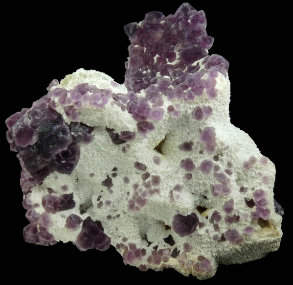 Fluorite on Quartz from Judith Lynn Claim, Pine Canyon, Grant County, New Mexico