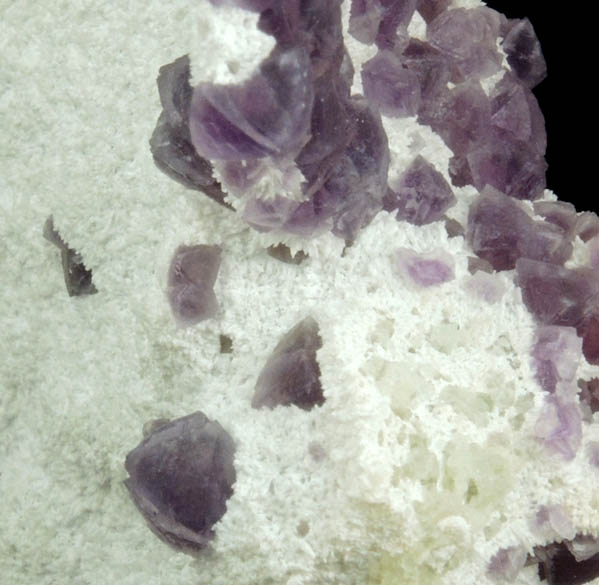 Fluorite on Quartz from Judith Lynn Claim, Pine Canyon, Grant County, New Mexico