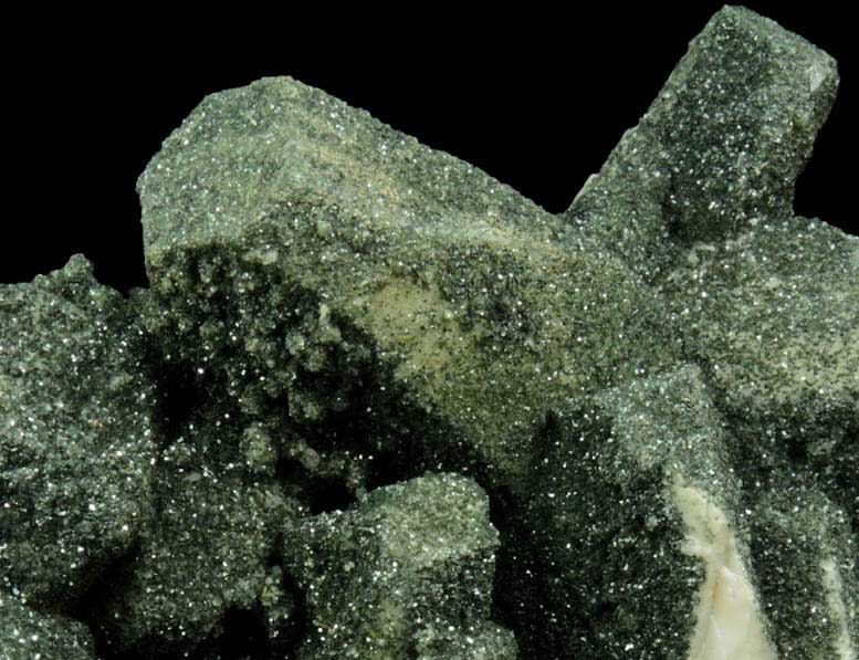 Albite (Pericline Habit) with Chlorite coating from Acushnet Quarry, Bristol County, Massachusetts