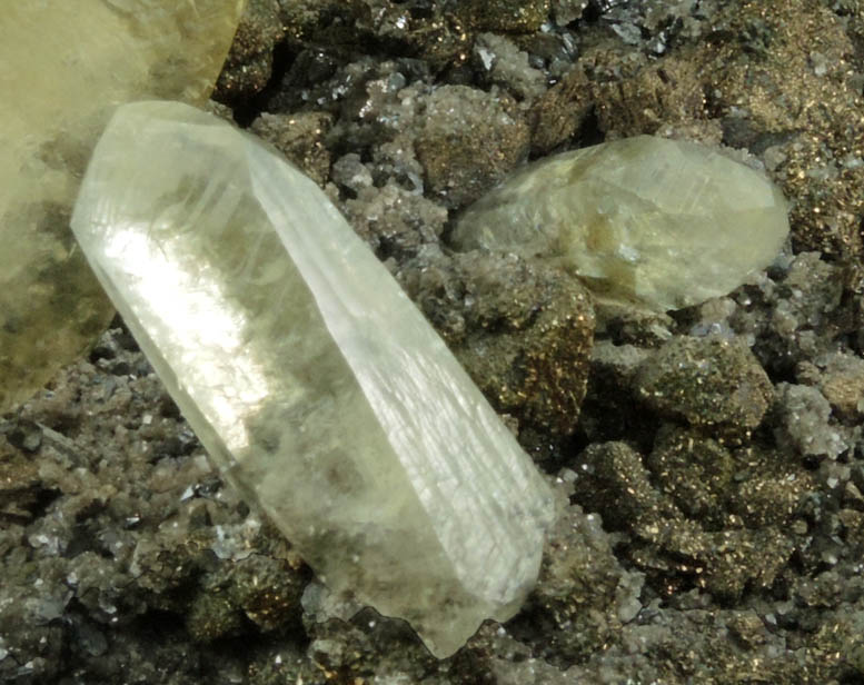 Calcite on Pyrite, Galena, Dolomite from Sweetwater Mine, Viburnum Trend, Reynolds County, Missouri