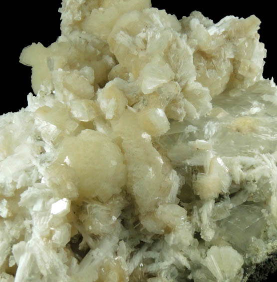 Natrolite, Stilbite and Calcite from Millington Quarry, Bernards Township, Somerset County, New Jersey