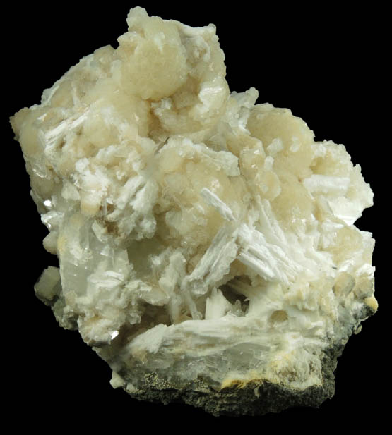 Natrolite, Stilbite and Calcite from Millington Quarry, Bernards Township, Somerset County, New Jersey