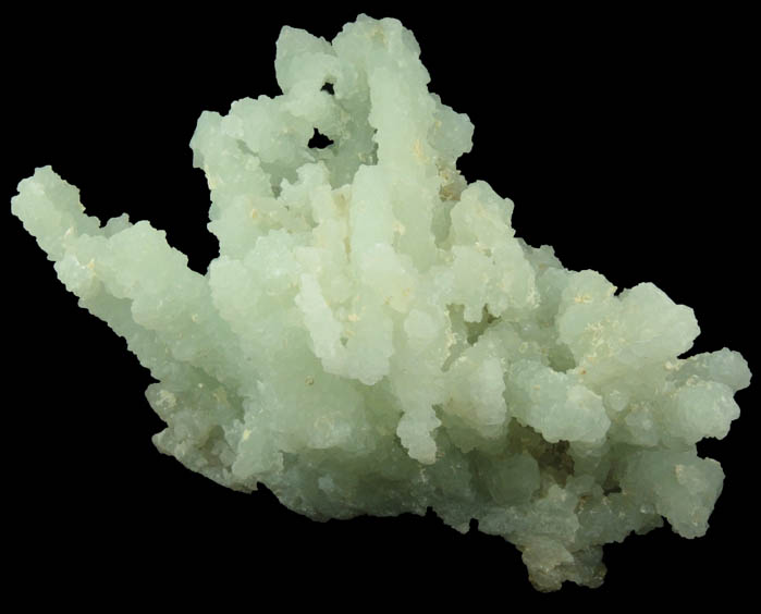 Prehnite pseudomorphs after Laumontite with Apophyllite from Mumbai District, Maharashtra, India