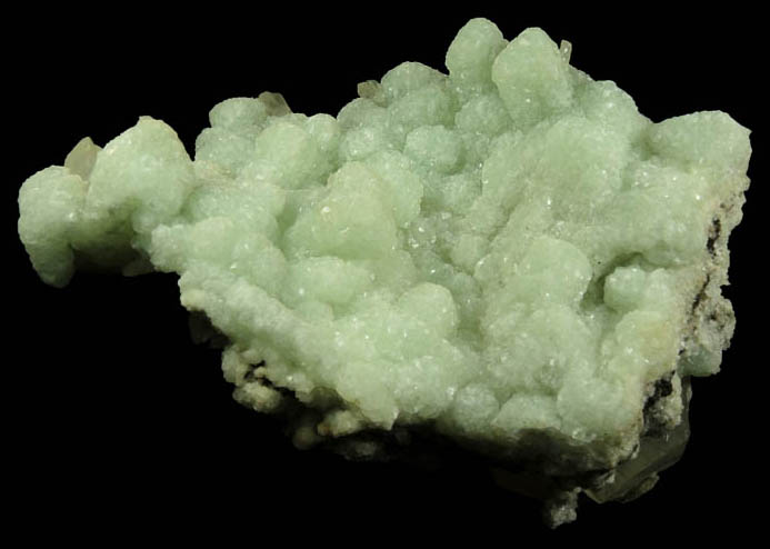 Prehnite pseudomorphs after Glauberite with Calcite from Fanwood Quarry (Weldon Quarry), Watchung, Somerset County, New Jersey