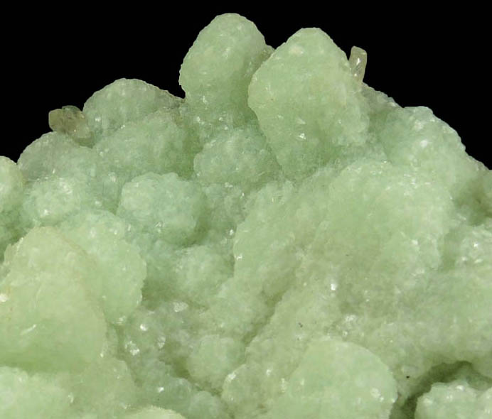 Prehnite pseudomorphs after Glauberite with Calcite from Fanwood Quarry (Weldon Quarry), Watchung, Somerset County, New Jersey