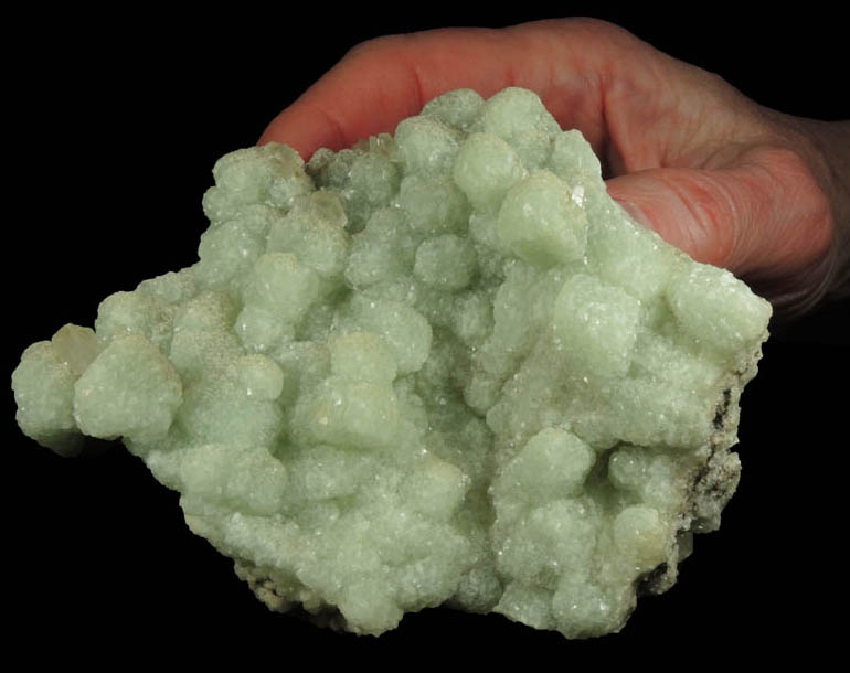 Prehnite pseudomorphs after Glauberite with Calcite from Fanwood Quarry (Weldon Quarry), Watchung, Somerset County, New Jersey