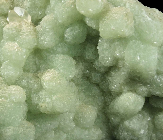 Prehnite pseudomorphs after Glauberite with Calcite from Fanwood Quarry (Weldon Quarry), Watchung, Somerset County, New Jersey