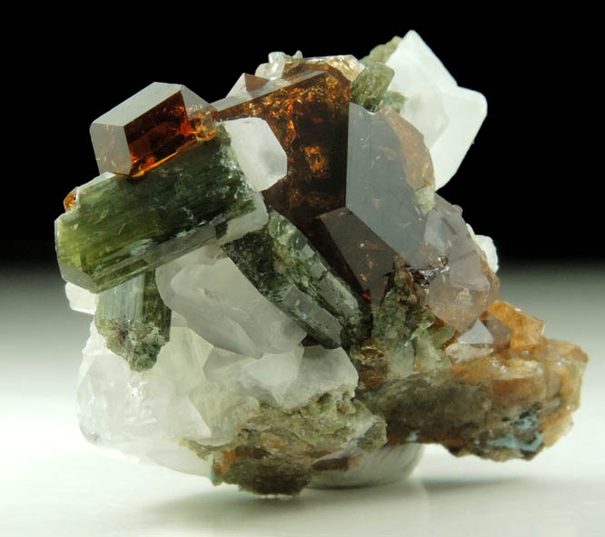 Grossular Garnet and Diopside from Belvidere Mountain Quarries, Lowell (commonly called Eden Mills), Orleans County, Vermont