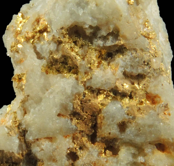 Gold in Quartz from Giant Mine, near Lincoln, Clark County, Montana