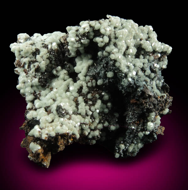 Smithsonite over Goethite-Hematite from Kelly Mine, Magdalena District, Socorro County, New Mexico