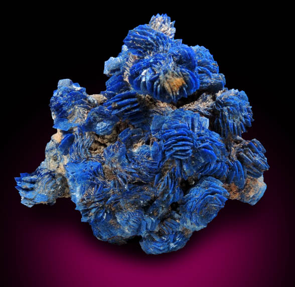 Azurite from Touissit Mine, 21 km SSE of Oujda, Jerada Province, Oriental, Morocco