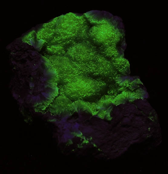 Wavellite (yellow) from northwest of Crows, Dyer Township, Saline County, Arkansas