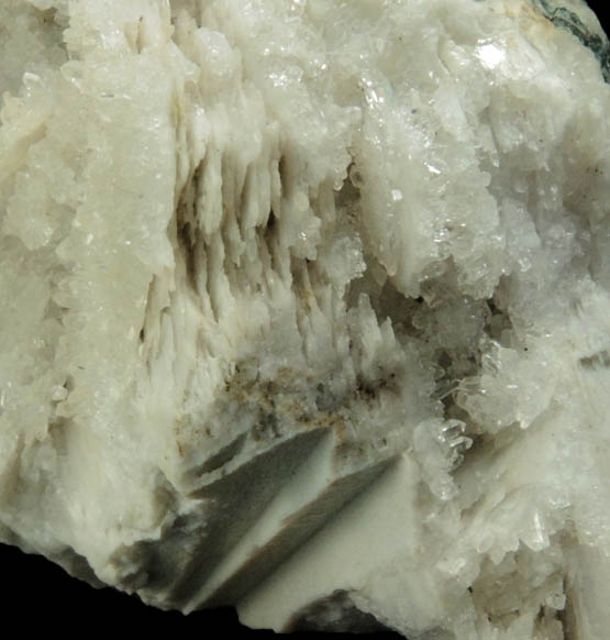 Quartz pseudomorphs after Anhydrite from Upper New Street Quarry, Paterson, Passaic County, New Jersey