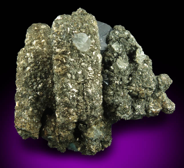 Marcasite pseudomorphs after Anhydrite with Galena and Calcite from Sweetwater Mine, Viburnum Trend, Reynolds County, Missouri