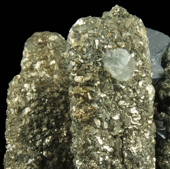 Marcasite pseudomorphs after Anhydrite with Galena and Calcite from Sweetwater Mine, Viburnum Trend, Reynolds County, Missouri