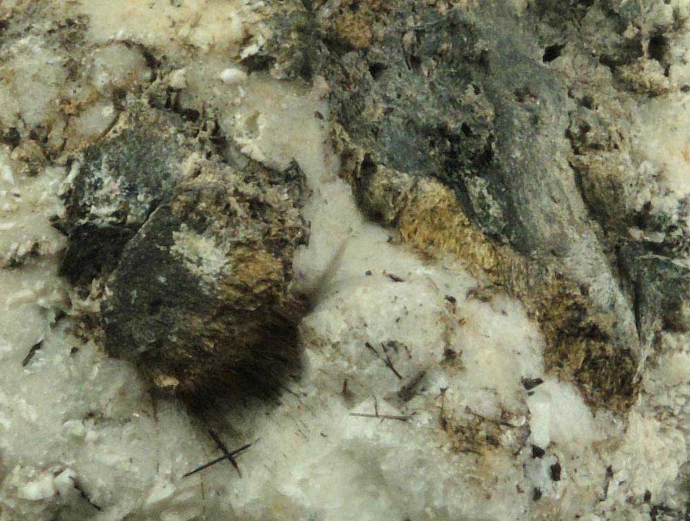 Analcime with Aegirine from Poudrette Quarry, Mont Saint-Hilaire, Qubec, Canada