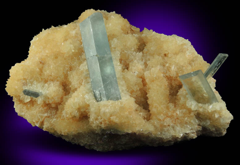 Barite in Calcite from Sterling Mine, Stoneham, Weld County, Colorado