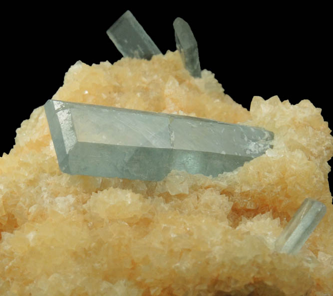 Barite in Calcite from Sterling Mine, Stoneham, Weld County, Colorado