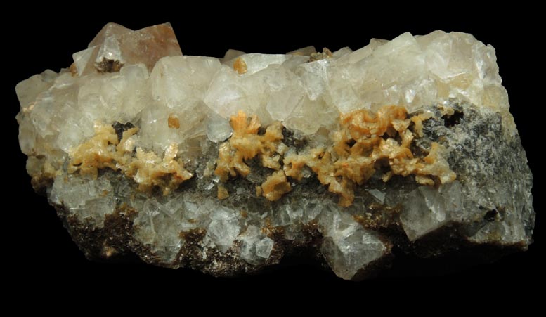 Fluorite, Siderite, Ankerite from Boltsburn Mine, Rookhope, County Durham, England