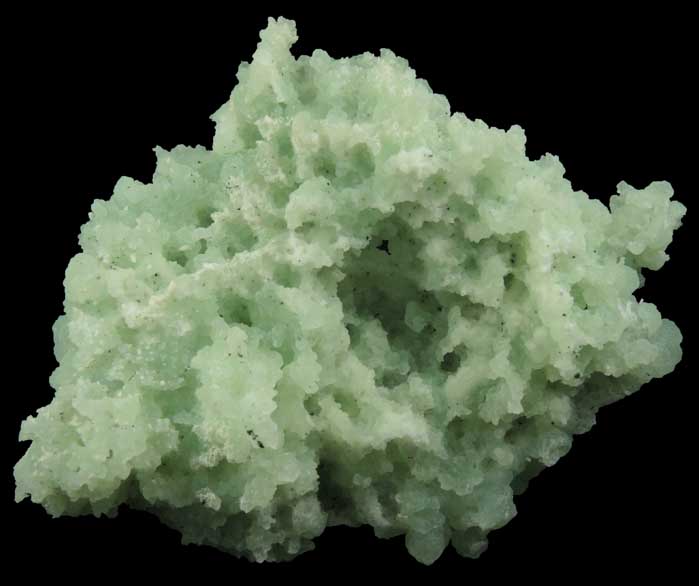 Prehnite pseudomorphs after Anhydrite with Laumontite from New Street Quarry, Paterson, Passaic County, New Jersey