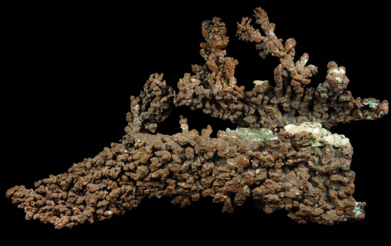 Copper (naturally crystallized native copper) from Calumet, Keweenaw Peninsula Copper District, Houghton County, Michigan