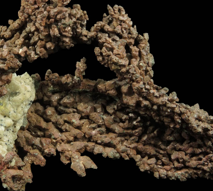 Copper (naturally crystallized native copper) from Calumet, Keweenaw Peninsula Copper District, Houghton County, Michigan