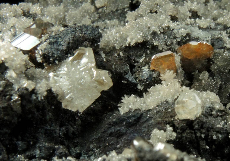 Cerussite, Wulfenite, Smithsonite from Tsumeb Mine, Otavi-Bergland District, Oshikoto, Namibia