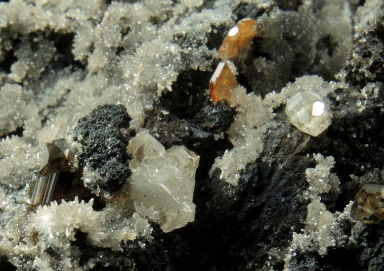 Cerussite, Wulfenite, Smithsonite from Tsumeb Mine, Otavi-Bergland District, Oshikoto, Namibia