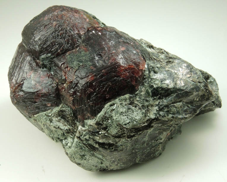 Almandine Garnets in Biotite schist from River Valley, Dana Township, Sudbury District, Ontario, Canada
