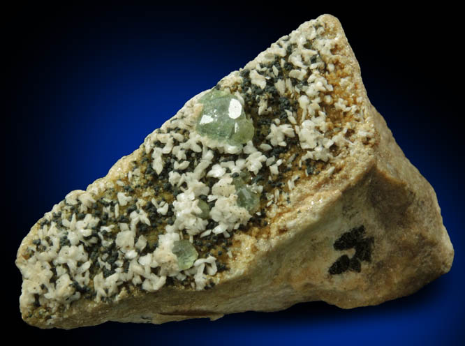 Fluorapatite, Orthoclase, Dufrnite, Muscovite from St. Austell District, Cornwall, England