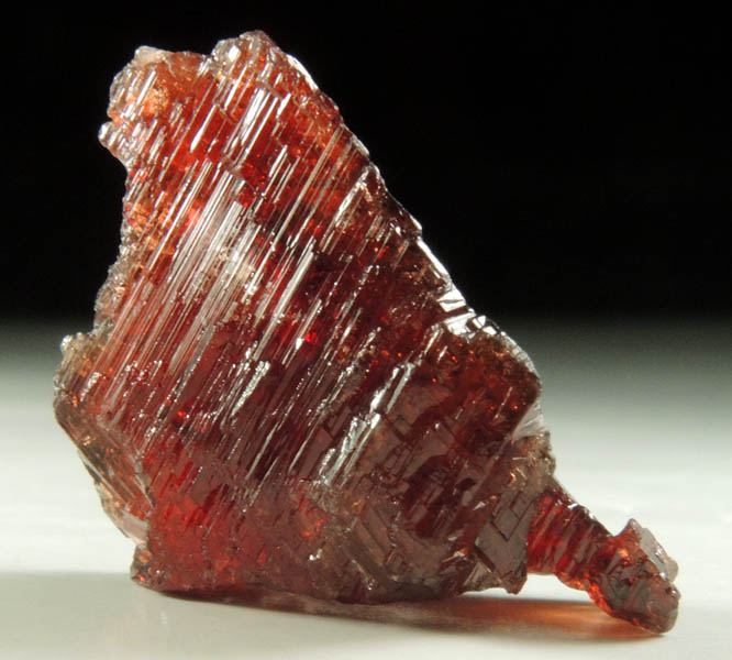 Spessartine Garnet (etched crystal) from Lavra Navegadora, Penha do Norte, Minas Gerais, Brazil
